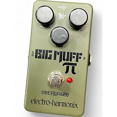 Used Electro-Harmonix Green Russian Big Muff Pi Fuzz Effect Pedal