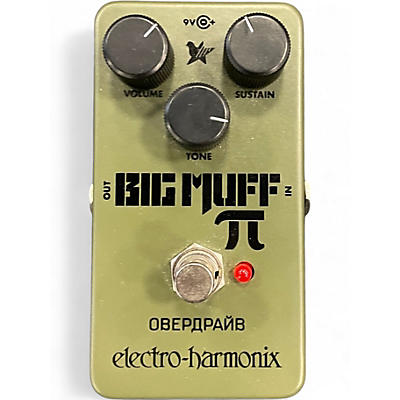 Used Electro-Harmonix Green Russian Big Muff Pi Fuzz Effect Pedal