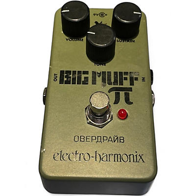 Used Electro-Harmonix Green Russian Big Muff Pi Fuzz Effect Pedal