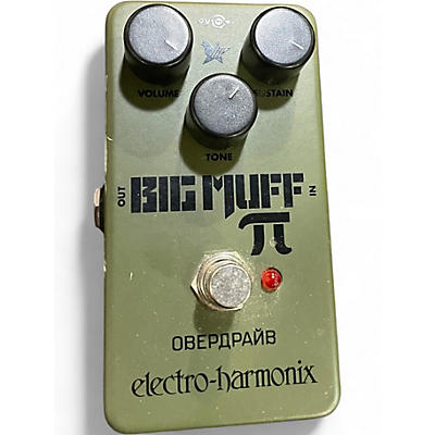 Used Electro-Harmonix Green Russian Big Muff Pi Fuzz Effect Pedal
