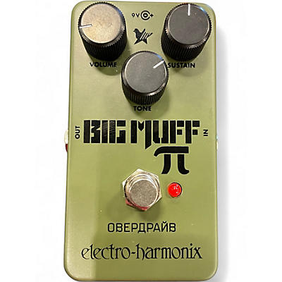 Used Electro-Harmonix Green Russian Big Muff Pi Fuzz Effect Pedal