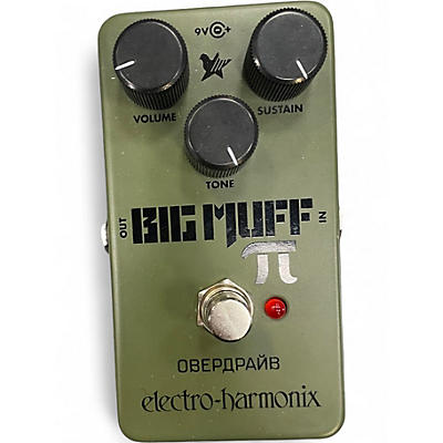 Used Electro-Harmonix Green Russian Big Muff Pi Fuzz Effect Pedal