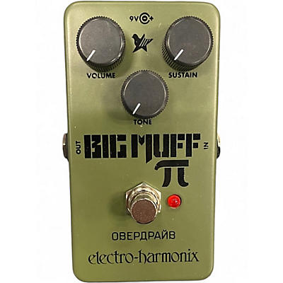 Used Electro-Harmonix Green Russian Big Muff Pi Fuzz Effect Pedal
