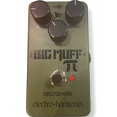 Used Electro-Harmonix Green Russian Big Muff Pi Fuzz Effect Pedal