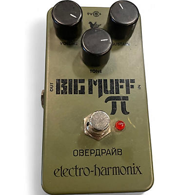 Used Electro-Harmonix Green Russian Big Muff Pi Fuzz Effect Pedal