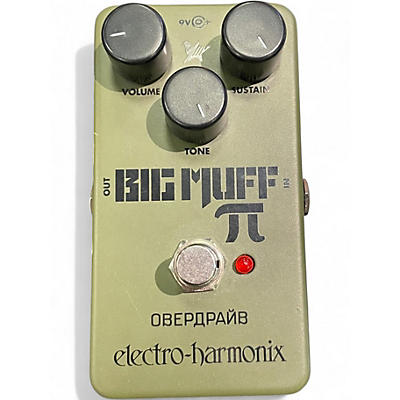 Used Electro-Harmonix Green Russian Big Muff Pi Fuzz Effect Pedal
