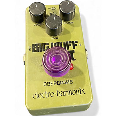 Used Electro-Harmonix Green Russian Big Muff Pi Fuzz Effect Pedal