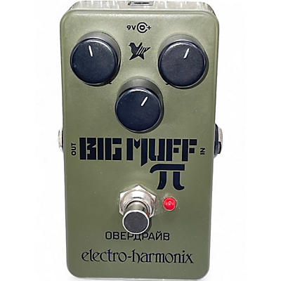 Used Electro-Harmonix Green Russian Big Muff Pi Fuzz Effect Pedal