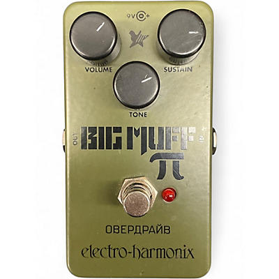 Used Electro-Harmonix Green Russian Big Muff Pi Fuzz Effect Pedal