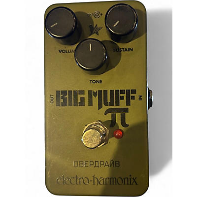 Used Electro-Harmonix Green Russian Big Muff Pi Fuzz Effect Pedal