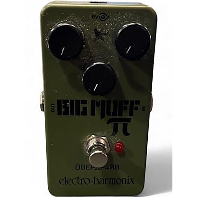 Used Electro-Harmonix Green Russian Big Muff Pi Fuzz Effect Pedal