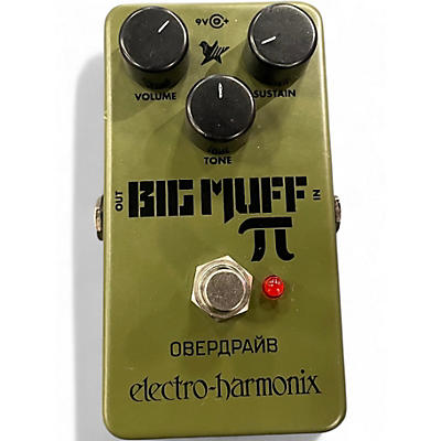 Used Electro-Harmonix Green Russian Big Muff Pi Fuzz Effect Pedal