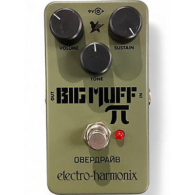Used Electro-Harmonix Green Russian Big Muff Pi Fuzz Effect Pedal