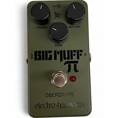 Used Electro-Harmonix Green Russian Big Muff Pi Fuzz Effect Pedal