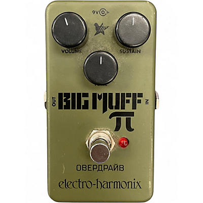 Used Electro-Harmonix Green Russian Big Muff Pi Fuzz Effect Pedal