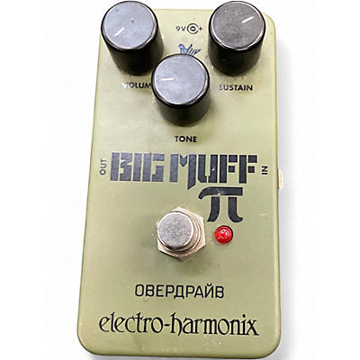 Used Electro-Harmonix Green Russian Big Muff Pi Fuzz Effect Pedal