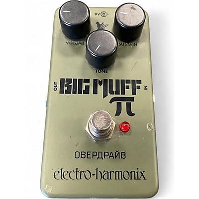 Used Electro-Harmonix Green Russian Big Muff Pi Fuzz Effect Pedal