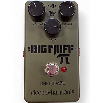 Used Electro-Harmonix Green Russian Big Muff Pi Fuzz Effect Pedal