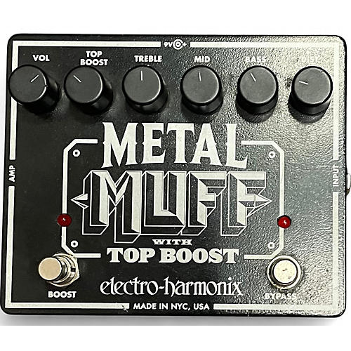 Used Electro-Harmonix Metal Muff Distortion With Top Boost Effect Pedal