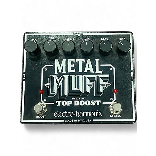 Used Electro-Harmonix Metal Muff Distortion With Top Boost Effect Pedal