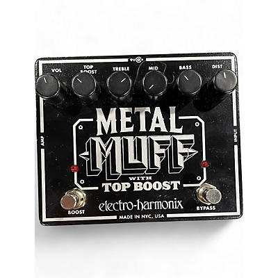 Used Electro-Harmonix Metal Muff Distortion With Top Boost Effect Pedal