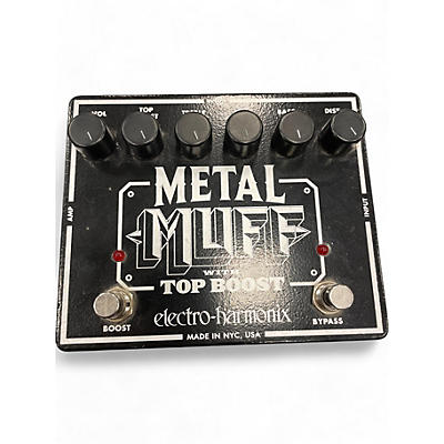 Used Electro-Harmonix Metal Muff Distortion With Top Boost Effect Pedal