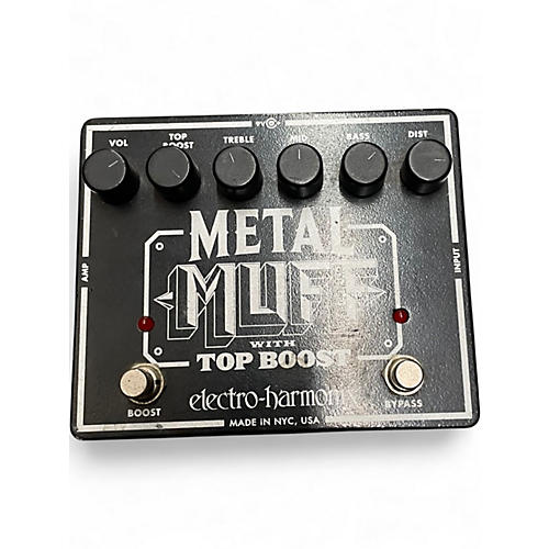 Used Electro-Harmonix Metal Muff Distortion With Top Boost Effect Pedal