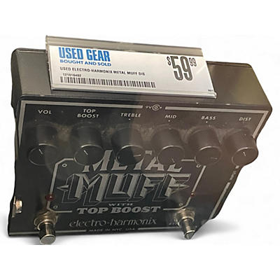 Used Electro-Harmonix Metal Muff Distortion With Top Boost Effect Pedal