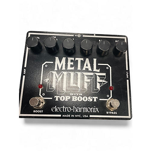 Used Electro-Harmonix Metal Muff Distortion With Top Boost Effect Pedal