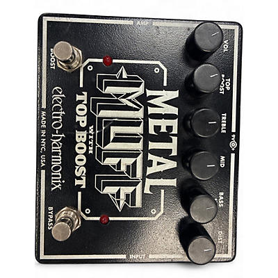 Used Electro-Harmonix Metal Muff Distortion With Top Boost Effect Pedal