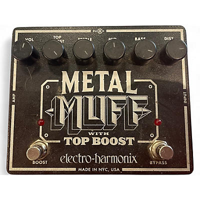 Used Electro-Harmonix Metal Muff Distortion With Top Boost Effect Pedal
