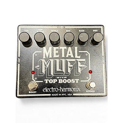 Used Electro-Harmonix Metal Muff Distortion With Top Boost Effect Pedal