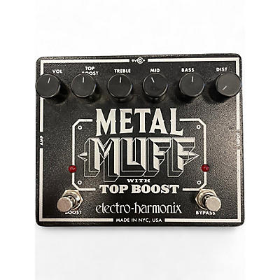 Used Electro-Harmonix Metal Muff Distortion With Top Boost Effect Pedal