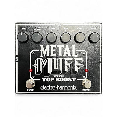 Used Electro-Harmonix Metal Muff Distortion With Top Boost Effect Pedal