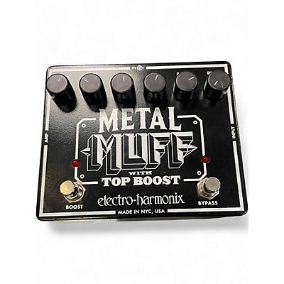 Used Electro-Harmonix Metal Muff Distortion With Top Boost Effect Pedal