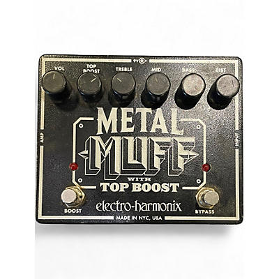 Used Electro-Harmonix Metal Muff Distortion With Top Boost Effect Pedal