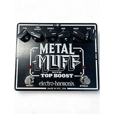 Used Electro-Harmonix Metal Muff Distortion With Top Boost Effect Pedal