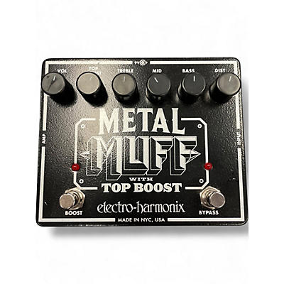 Used Electro-Harmonix Metal Muff Distortion With Top Boost Effect Pedal