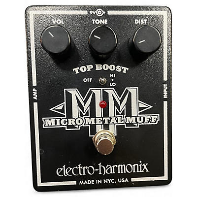 Used Electro-Harmonix Micro Metal Muff Distortion Effect Pedal