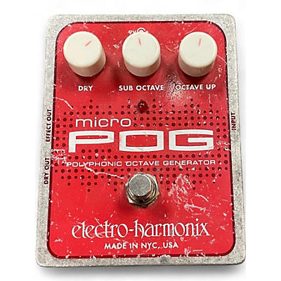 Used Electro-Harmonix Micro Pog Polyphonic Octave Generator Effect Pedal