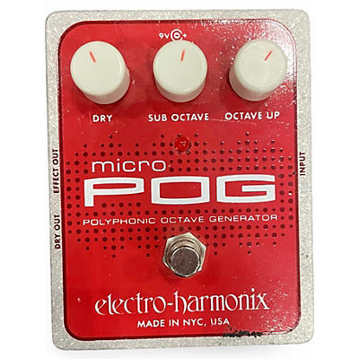 Used Electro-Harmonix Micro Pog Polyphonic Octave Generator Effect Pedal