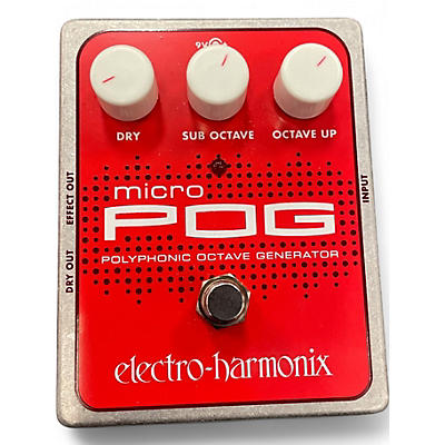 Used Electro-Harmonix Micro Pog Polyphonic Octave Generator Effect Pedal