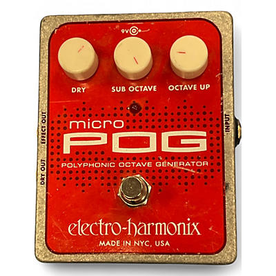 Used Electro-Harmonix Micro Pog Polyphonic Octave Generator Effect Pedal