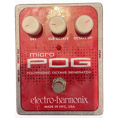 Used Electro-Harmonix Micro Pog Polyphonic Octave Generator Effect Pedal