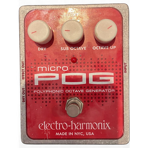 Used Electro-Harmonix Micro Pog Polyphonic Octave Generator Effect Pedal