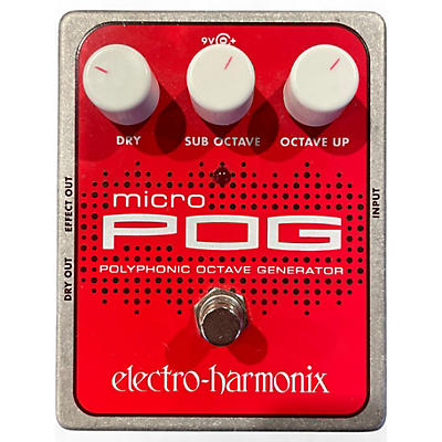 Used Electro-Harmonix Micro Pog Polyphonic Octave Generator Effect Pedal