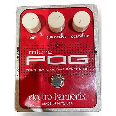 Used Electro-Harmonix Micro Pog Polyphonic Octave Generator Effect Pedal