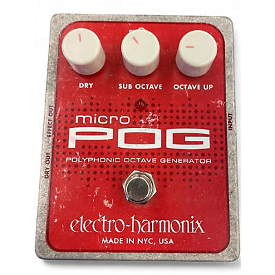 Used Electro-Harmonix Micro Pog Polyphonic Octave Generator Effect Pedal