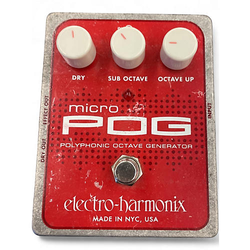 Used Electro-Harmonix Micro Pog Polyphonic Octave Generator Effect Pedal