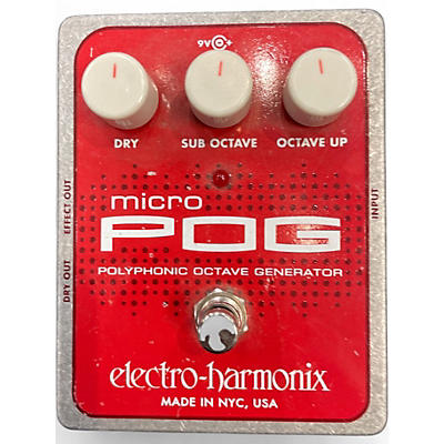 Used Electro-Harmonix Micro Pog Polyphonic Octave Generator Effect Pedal